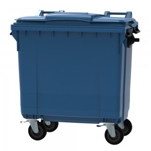 Conteneur - Poubelle à déchets ESE - 4 roues - 770L Bleu